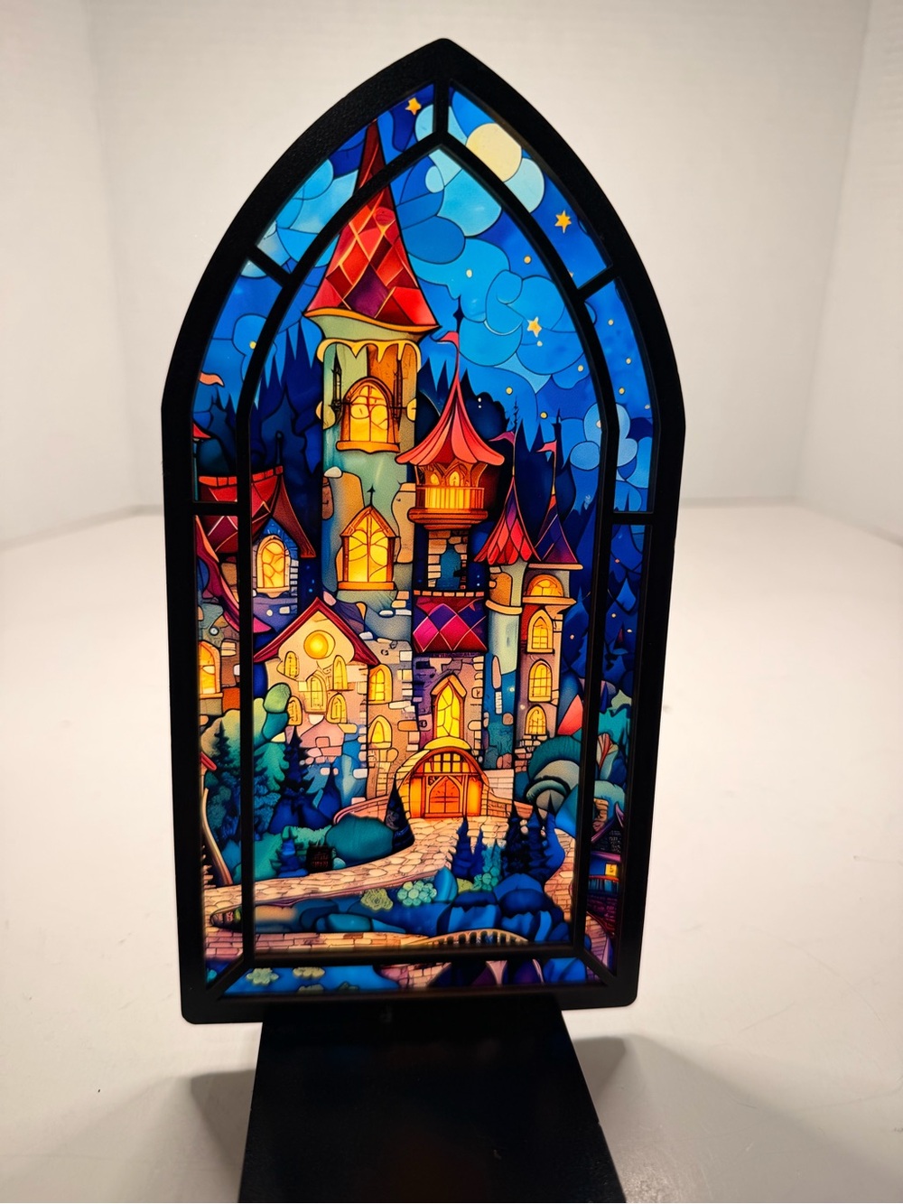 Gothic Stained Glass
Fantasy Castle Acrylic
Bookend